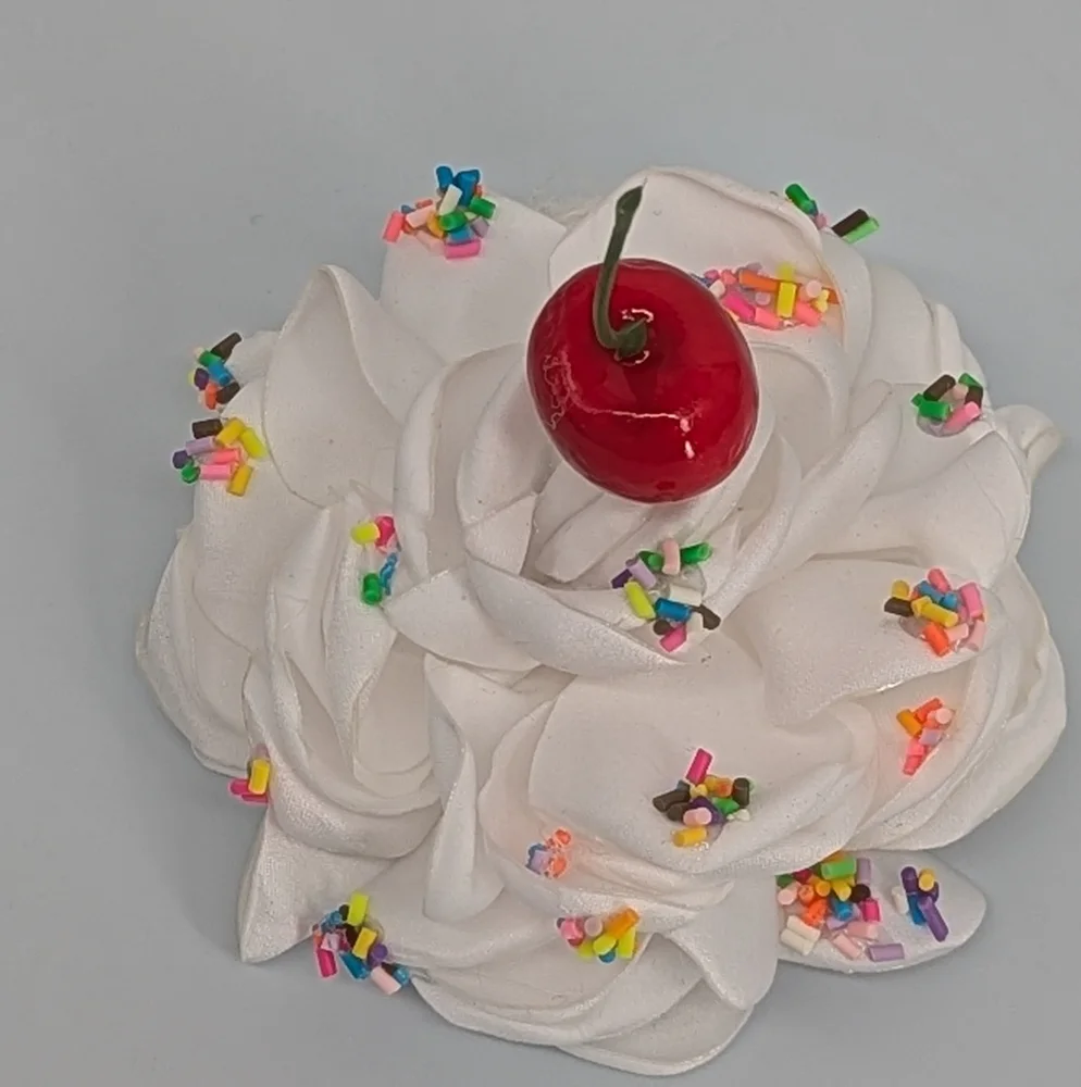 4 Whipcream sprinkles Cherry cupcake food icecream costume adult Child🍒